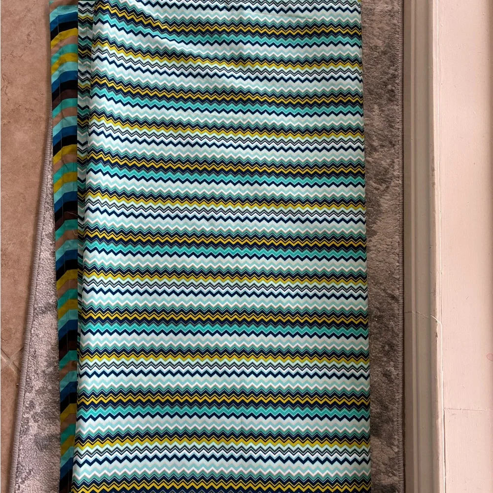Missoni for Target Multicolor Chevron Pattern Shower Curtain- RARE!